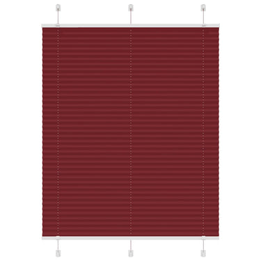 Vidaxl plissé rolgordijn 110x150cm stofbreedte 109,4cm bordeauxrood
