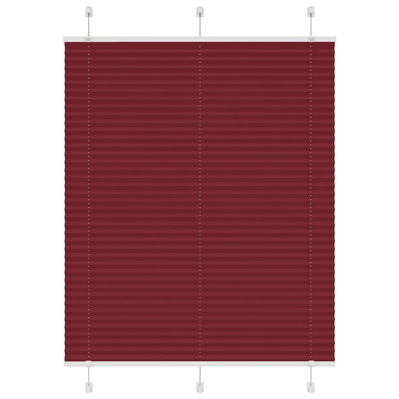 Load image into Gallery viewer, Vidaxl plissé rolgordijn 110x150cm stofbreedte 109,4cm bordeauxrood
