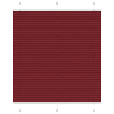 Vidaxl plissé rolgordijn 115x150cm stofbreedte 114,4cm bordeauxrood