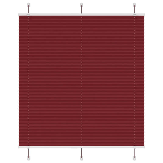 Vidaxl plissé rolgordijn 115x150cm stofbreedte 114,4cm bordeauxrood