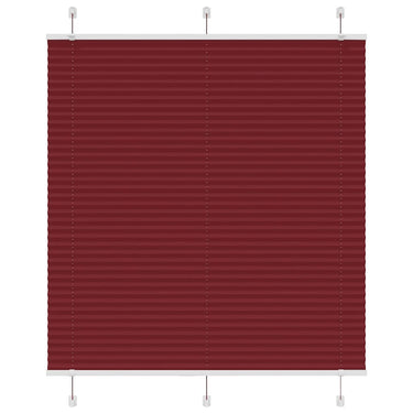 Vidaxl plissé rolgordijn 120x150cm stofbreedte 119,4cm bordeauxrood