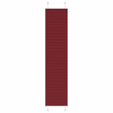 Vidaxl plissé rolgordijn 40x200 cm stofbreedte 39,4 cm bordeauxrood