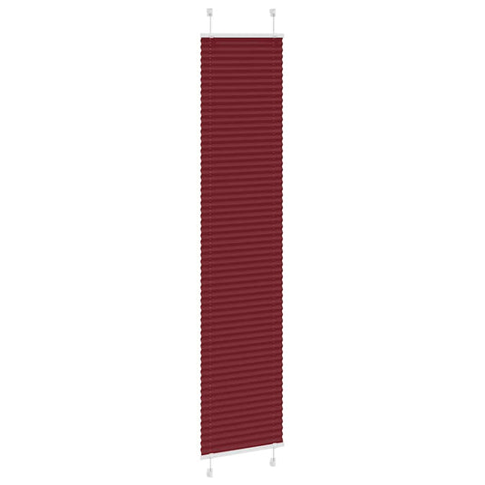 Vidaxl plissé rolgordijn 40x200 cm stofbreedte 39,4 cm bordeauxrood