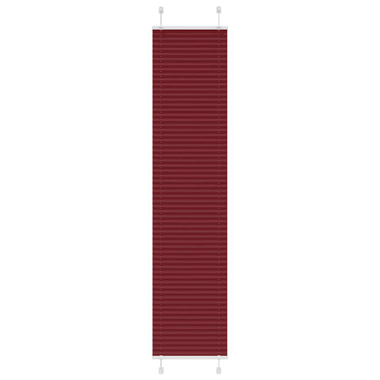 Vidaxl plissé rolgordijn 50x200 cm stofbreedte 49,4 cm bordeauxrood