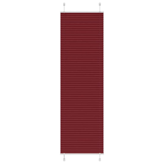 Vidaxl plissé rolgordijn 55x200 cm stofbreedte 54,4 cm bordeauxrood