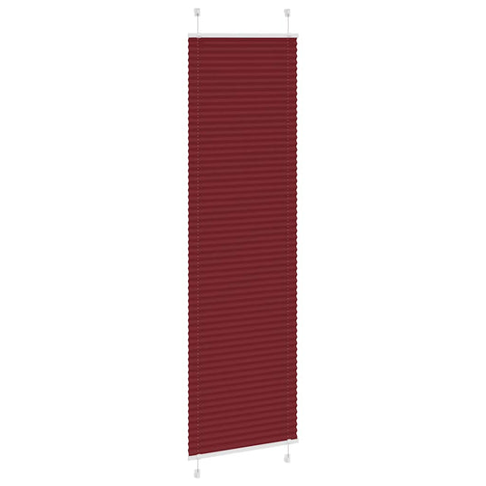 Vidaxl plissé rolgordijn 55x200 cm stofbreedte 54,4 cm bordeauxrood