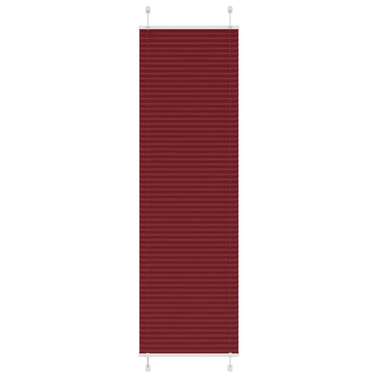 Vidaxl plissé rolgordijn 60x200 cm stofbreedte 59,4 cm bordeauxrood