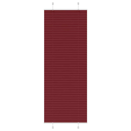 Vidaxl plissé rolgordijn 70x200 cm stofbreedte 69,4 cm bordeauxrood