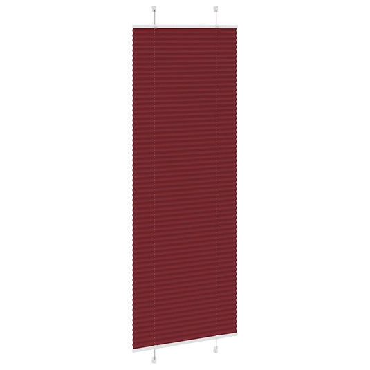 Vidaxl plissé rolgordijn 70x200 cm stofbreedte 69,4 cm bordeauxrood