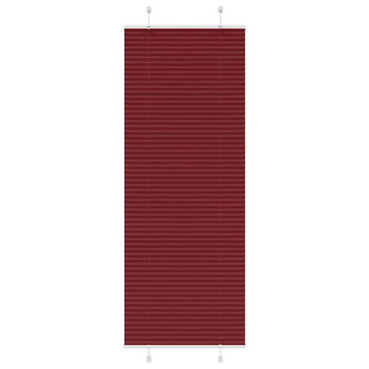 Vidaxl plissé rolgordijn 80x200 cm stofbreedte 79,4 cm bordeauxrood