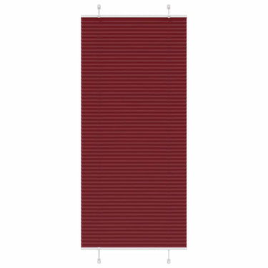 Vidaxl plissé rolgordijn 85x200 cm stofbreedte 84,4 cm bordeauxrood