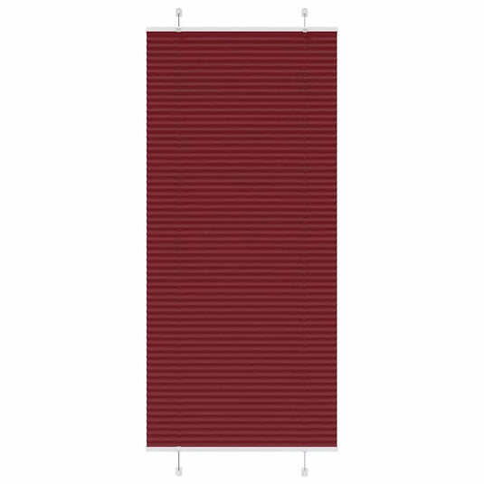 Vidaxl plissé rolgordijn 85x200 cm stofbreedte 84,4 cm bordeauxrood