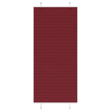 Vidaxl plissé rolgordijn 90x200 cm stofbreedte 89,4 cm bordeauxrood