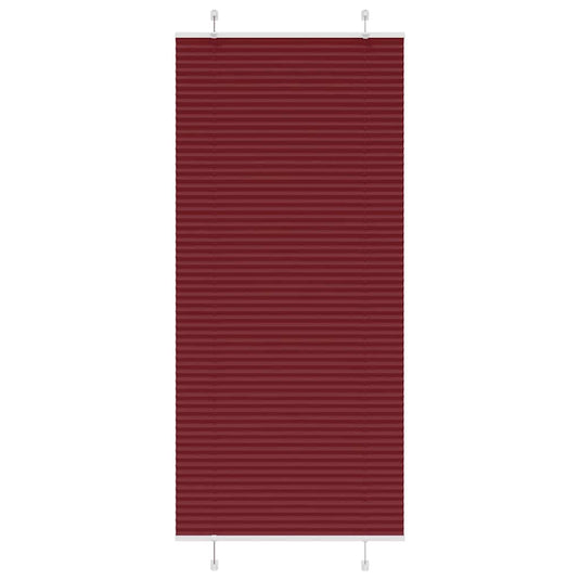 Vidaxl plissé rolgordijn 100x200cm stofbreedte 99,4 cm bordeauxrood