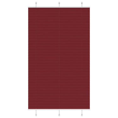 Vidaxl plissé rolgordijn 115x200cm stofbreedte 114,4cm bordeauxrood