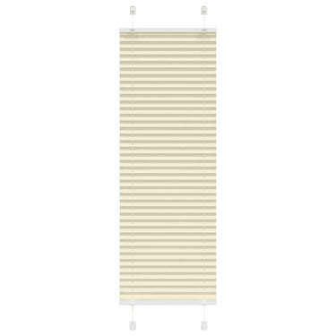 Vidaxl plissé rolgordijn 45x100 cm stofbreedte 44,4 cm polyester crème