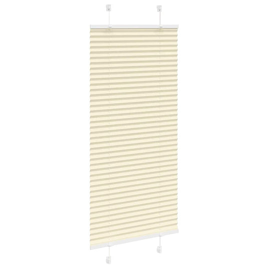 Vidaxl plissé rolgordijn 55x100 cm stofbreedte 54,4 cm polyester crème