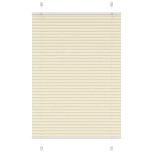 Vidaxl plissé rolgordijn 90x100 cm stofbreedte 89,4 cm polyester crème