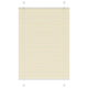 Vidaxl plissé rolgordijn 95x100 cm stofbreedte 94,4 cm polyester crème
