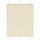 Vidaxl plissé rolgordijn 110x100cm stofbreedte 109,4cm polyester crème