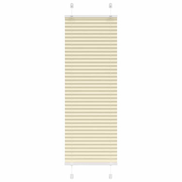 Vidaxl plissé rolgordijn 40x150 cm stofbreedte 39,4 cm polyester crème