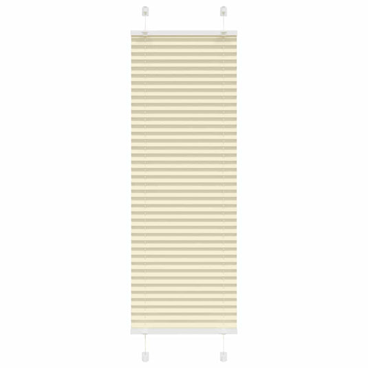 Vidaxl plissé rolgordijn 50x150 cm stofbreedte 49,4 cm polyester crème