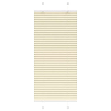 Vidaxl plissé rolgordijn 60x150 cm stofbreedte 59,4 cm polyester crème