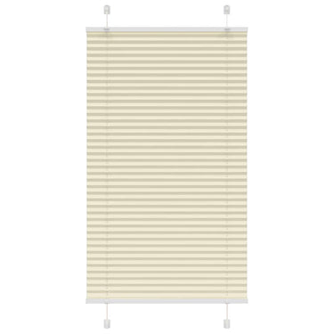 Vidaxl plissé rolgordijn 70x150 cm stofbreedte 69,4 cm polyester crème