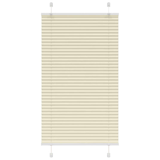 Vidaxl plissé rolgordijn 70x150 cm stofbreedte 69,4 cm polyester crème