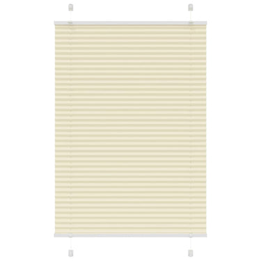 Vidaxl plissé rolgordijn 90x150 cm stofbreedte 89,4 cm polyester crème