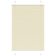 Vidaxl plissé rolgordijn 95x150 cm stofbreedte 94,4 cm polyester crème
