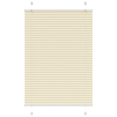 Vidaxl plissé rolgordijn 100x150 cm stofbreedte 99,4cm polyester crème