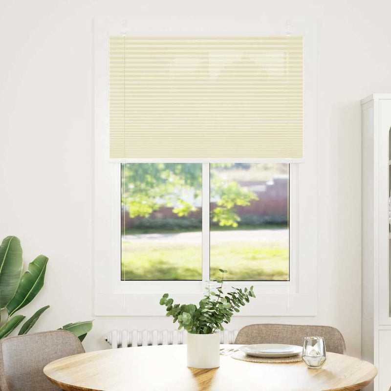 Load image into Gallery viewer, Vidaxl plissé rolgordijn 100x150 cm stofbreedte 99,4cm polyester crème
