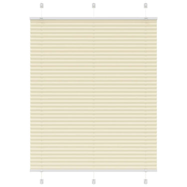 Vidaxl plissé rolgordijn 105x150cm stofbreedte 104,4cm polyester crème