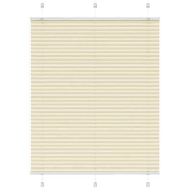 Vidaxl plissé rolgordijn 110x150cm stofbreedte 109,4cm polyester crème