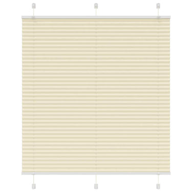 Vidaxl plissé rolgordijn 115x150cm stofbreedte 114,4cm polyester crème