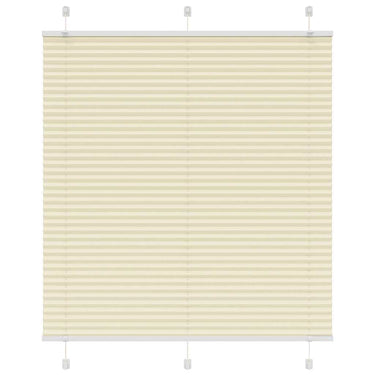 Vidaxl plissé rolgordijn 120x150cm stofbreedte 119,4cm polyester crème
