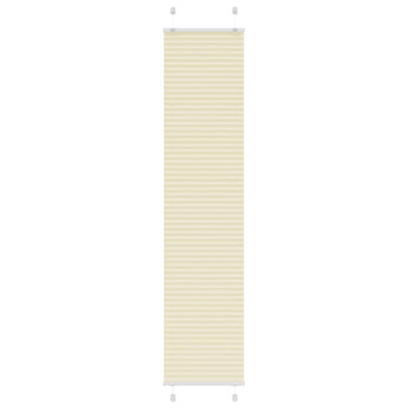 Vidaxl plissé rolgordijn 40x200 cm stofbreedte 39,4 cm polyester crème