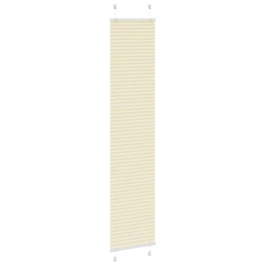 Vidaxl plissé rolgordijn 40x200 cm stofbreedte 39,4 cm polyester crème