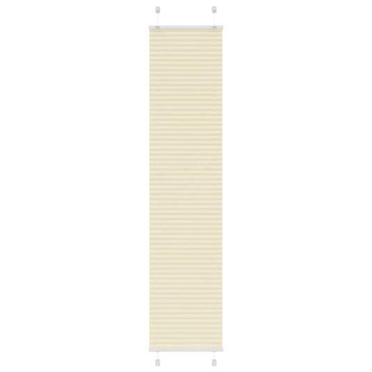 Vidaxl plissé rolgordijn 45x200 cm stofbreedte 44,4 cm polyester crème