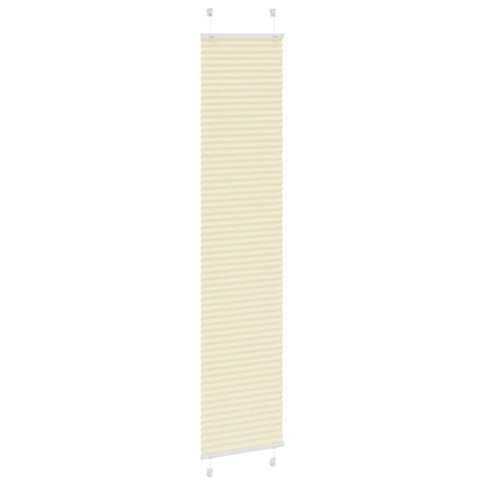 Vidaxl plissé rolgordijn 50x200 cm stofbreedte 49,4 cm polyester crème