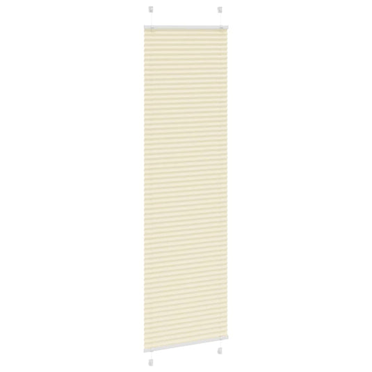 Vidaxl plissé rolgordijn 60x200 cm stofbreedte 59,4 cm polyester crème