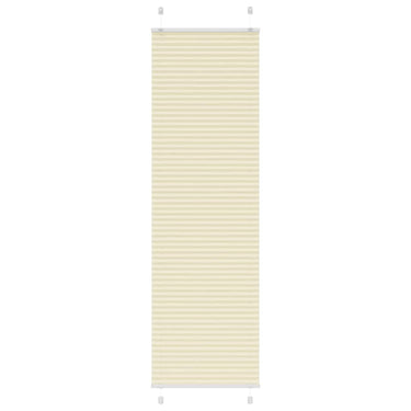 Vidaxl plissé rolgordijn 65x200 cm stofbreedte 64,4 cm polyester crème