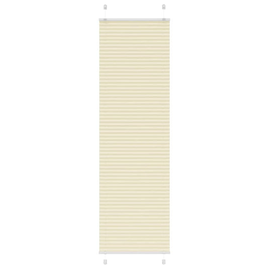 Vidaxl plissé rolgordijn 65x200 cm stofbreedte 64,4 cm polyester crème