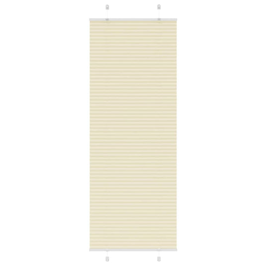 Vidaxl plissé rolgordijn 70x200 cm stofbreedte 69,4 cm polyester crème
