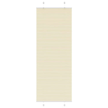 Vidaxl plissé rolgordijn 80x200 cm stofbreedte 79,4 cm polyester crème