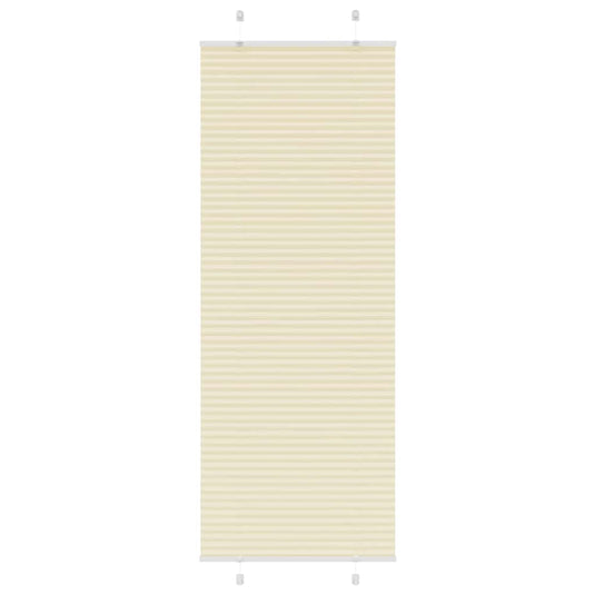 Vidaxl plissé rolgordijn 80x200 cm stofbreedte 79,4 cm polyester crème
