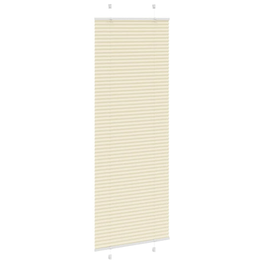 Vidaxl plissé rolgordijn 80x200 cm stofbreedte 79,4 cm polyester crème