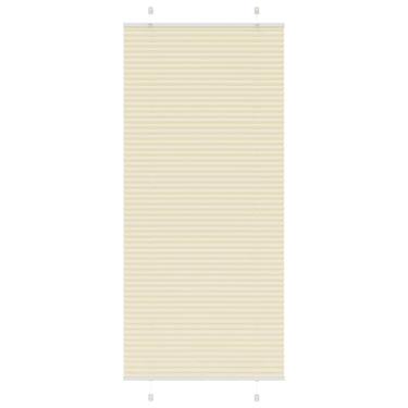 Vidaxl plissé rolgordijn 85x200 cm stofbreedte 84,4 cm polyester crème