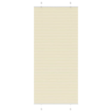 Vidaxl plissé rolgordijn 90x200 cm stofbreedte 89,4 cm polyester crème